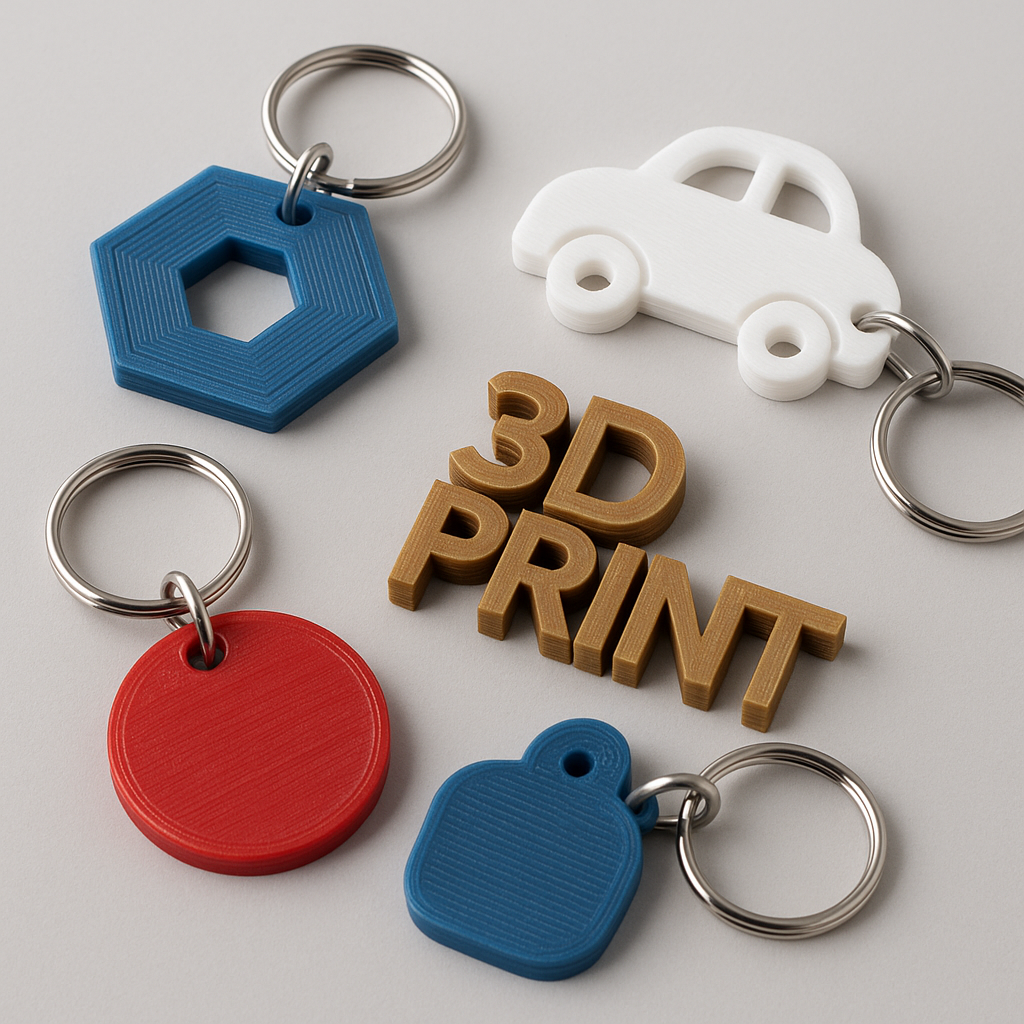 Porte-clé voiture en 3D